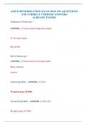 AMCB MEMORIZATION EXAM 2024&sol; 150 &plus;QUESTIONS AND CORRECT VERIFIED ANSWERS ALREADY PASSED