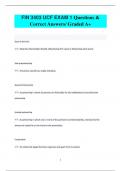FIN 3403 UCF EXAM 1 Questions &  Correct Answers&sol; Graded A&plus;