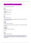 PAX Prep MATH 1 Exam &lpar;NLN&rpar; Questions & Answers