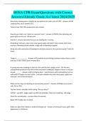 HOSA CPR Exams Bundle -Questions with Correct Answers&sol;Already Grade A&plus;&sol; latest 2024&sol;2025
