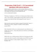 Progression&colon; Field Tech V - VI Conventional questions with correct answers