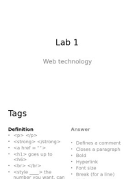 Web Technology Basics 