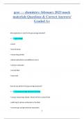 gcse &mdash; chemistry&colon; february 2023 mock  materials Questions & Correct Answers&sol;  Graded A&plus;