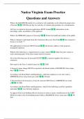 Naslca Virginia Exam Practice