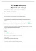 NY General Adjuster test