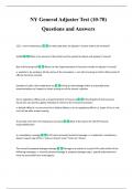 NY General Adjuster Test