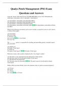 Qualys Patch Management &lpar;PM&rpar; Exam