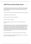 CBP Entrance Exam Study Guide Questions And Answers 100&percnt; Verified&period;