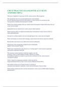 CRCST PRACTICE EXAM &lpar;WITH ACCURATE  ANSWERS 100&percnt;&rpar;