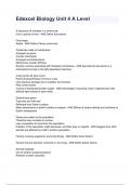 Edexcel Biology Unit 4 A Level Exam 2024&sol;2025 Questions & Correct Answers Guaranteed Pass Solutions&period;