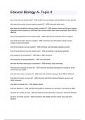 Edexcel Biology A- Topic 8 Exam 2024&sol;2025 Questions & Answers Guaranteed Pass&period;