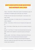 AEST Agriculture Associate Certification Bundled Exams Questions and Answers 100&percnt; Verified and Updated