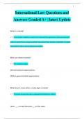 International Law Questions and  Answers Graded A&plus; &vert; latest Update