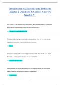 Introduction to Maternity and Pediatrics  Chapter 2 Questions & Correct Answers&sol;  Graded A&plus;