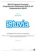 Exam &lpar;elaborations&rpar; RN ATI capstone proctored comprehensive assessment 2019 A&B&sol;ATI Comprehensive Practice RN ATI capstone proctored comprehensive assessment 2019 B&sol;ATI Comp