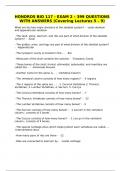 HONDROS BIO 117  EXAMS 