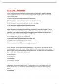 LETRS Unit 1 Assessment
