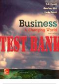 Business&colon; A Changing World 10th Edition by O&period; C&period; Ferrell&comma; Geoffrey Hirt&lowbar;TEST BANK