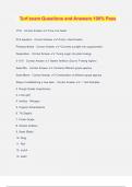 Turf exam Questions and Answers 100&percnt; Pass