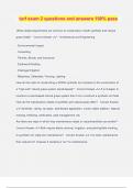 turf exam 2 questions and answers 100&percnt; pass