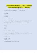 AFI License Sigonella UPDATED Exam  Questions and CORRECT Answers