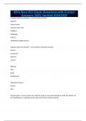 MVU Nurs 623 Study Questions with Correct Answers 100&percnt; Verified 2024&sol;2025