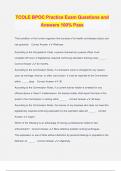 TCOLE BPOC Practice Exam Questions and Answers 100&percnt; Pass