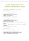Praxis II - 5155 Math&sol;Science Exam Questions With 100&percnt; Correct Answers