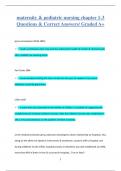 maternity & pediatric nursing chapter 1-3 Questions & Correct Answers&sol; Graded A&plus;