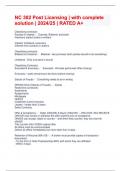 NC 302 Post Licensing &vert; with complete solution &vert; 2024&sol;25 &vert; RATED A&plus;
