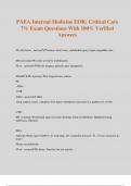 PAEA Internal Medicine EOR&colon; Critical Care 7&percnt; Exam Questions With 100&percnt; Verified Answers