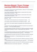 Biochem Module 7 Exam &vert; Portage Learning CHEM 210 Biochemistry