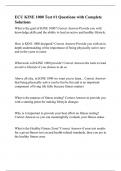 ECU KINE 1000 Test &num;1 Questions with Complete Solutions