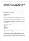 SOMB II PRACTICE TEST QUESTIONS WITH 100&percnt; CORRECT ANSWERS&excl;&excl;