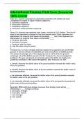International Finance Final Exam &lpar;Answered&rpar; 100&percnt; Correct