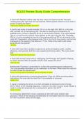 NCLEX Review Study Guide Comprehensive &lpar;2024&sol;2025&rpar; - Questions and Answers &lpar;Complete Solutions&rpar;