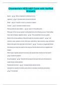 Chamberlain HESI A&P Exam with Verified Answers