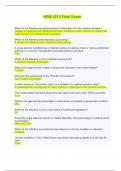 HSM 4215 Final Exam - Questions and Answers &lpar;Complete Solutions&rpar;