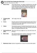 FOOT AND NAIL CARE CERTIFICATION EXAM PREP 2024 VERIFIED 100&percnt; CORRECT&excl;&excl;