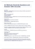 Air Methods Checkride Questions and Answers 100&percnt; Accurate 