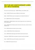 RECTUM AND GENITOURINARY &lpar;UNRS 220&comma; HEALTHASSESS&rpar;