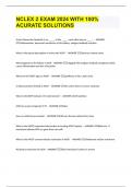NCLEX 2 EXAM 2024 WITH 100&percnt; ACURATE SOLUTIONS