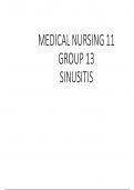 Sinusitis &lpar;Medicine II&rpar;