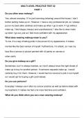 Multi level practice test 22