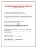 BIOD 151 MODULE 5 EXAM WITH COMPLETE QUESTIONS AND WELL EXPLAINED ANSWERS CORRECT 100&percnt; VERIFIED LATEST UPDATE 2024 GRADED A&plus;