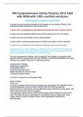 RN Comprehensive Online Practice 2019 A&B with NGN-with 100&percnt; verified solutions-