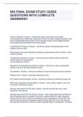 NHI FINAL EXAM STUDY GUIDE QUESTIONS WITH COMPLETE ANSWERS&excl;&excl;