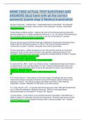 NBME CBSE ACTUAL TEST QUESTIONS AND ANSWERS &lpar;Quiz bank with all the correct  answers&rpar; &lpar;usmle step 1&rpar; Medical examination