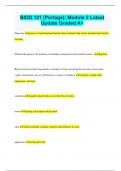 BIOD 121 &lpar;Portage&rpar;&colon; Module 2 Latest Update Graded A&plus;