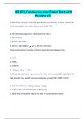 NR 661-Cardiovascular Exam Test with Answers&excl;&excl;&excl;